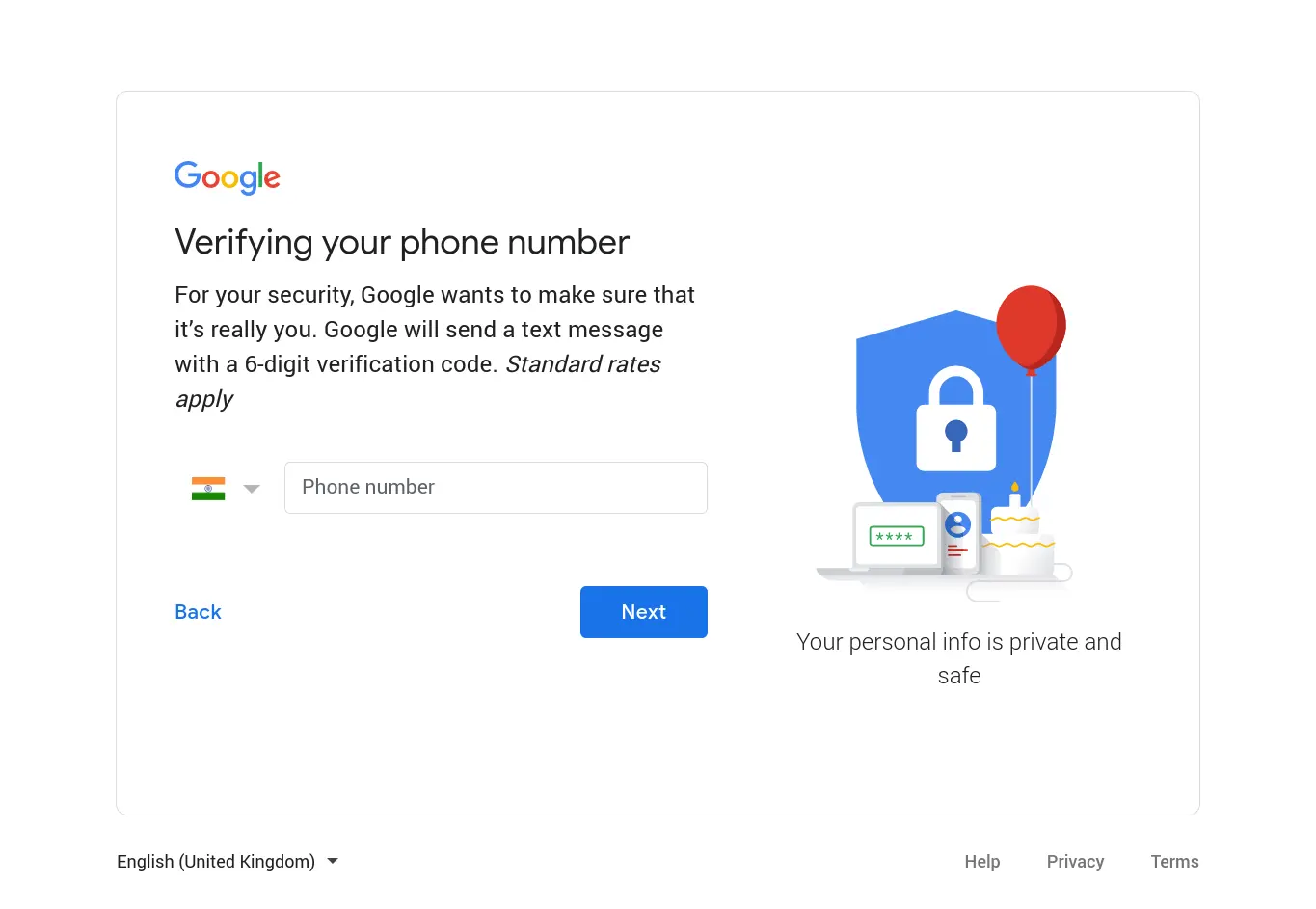 Verify your phone number